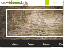 Tablet Screenshot of growbiggerplants.com